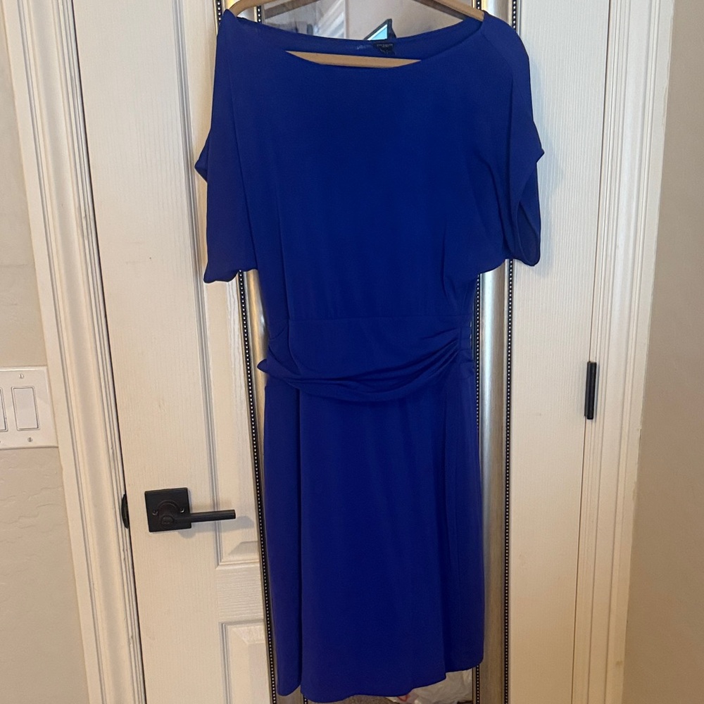 Ann Taylor Royal Blue Midi Dress